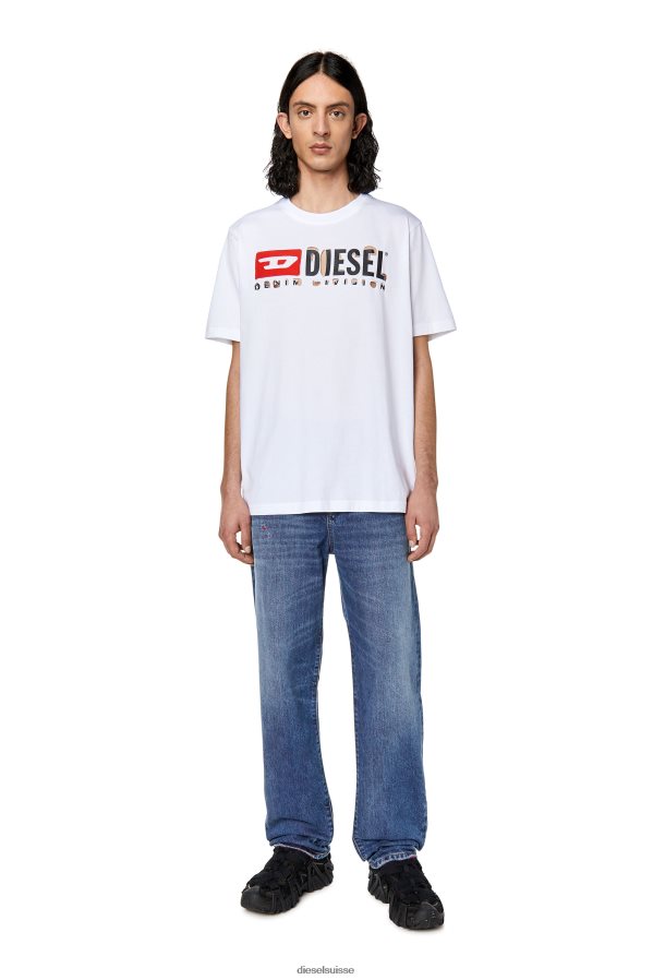 ch Diesel Hommes t-juste-divisé blanc 0R48H8284 vêtements
