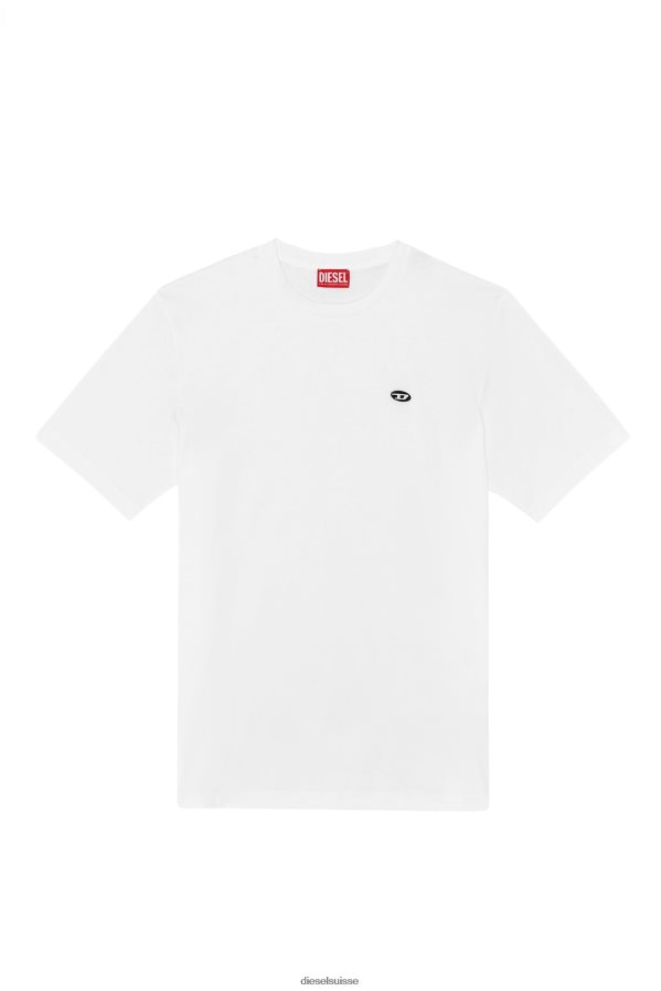 ch Diesel Hommes t-juste-doval-pj blanc 0R48H8198 vêtements