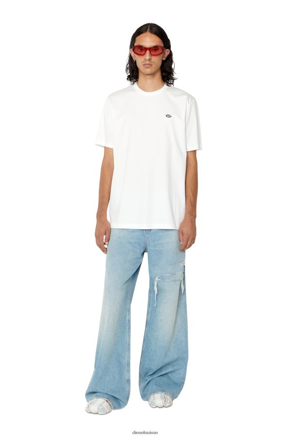 ch Diesel Hommes t-juste-doval-pj blanc 0R48H8249 vêtements