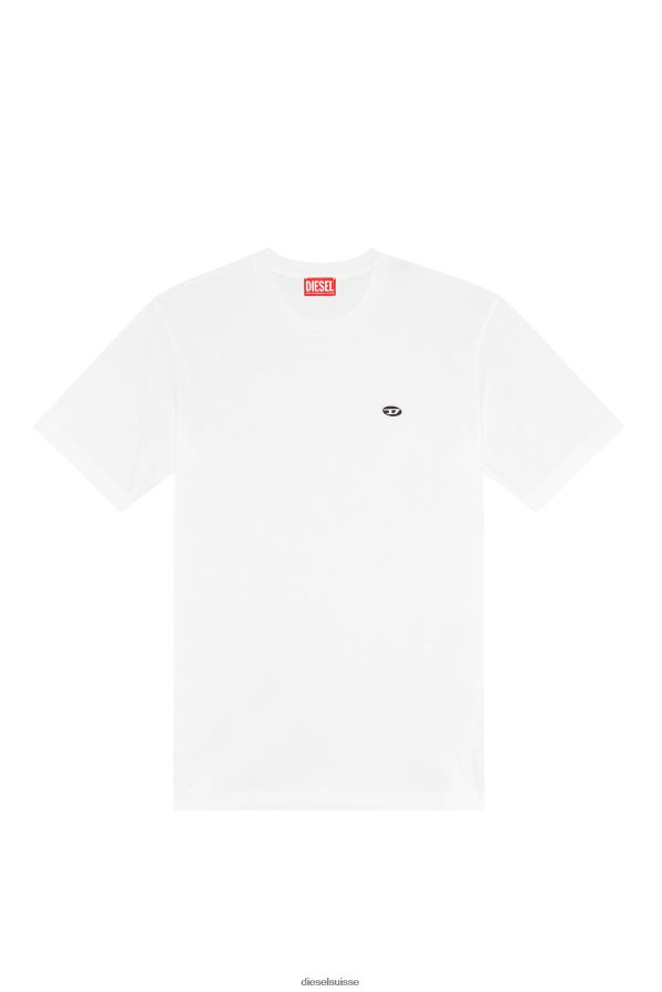 ch Diesel Hommes t-juste-doval-pj blanc 0R48H8249 vêtements