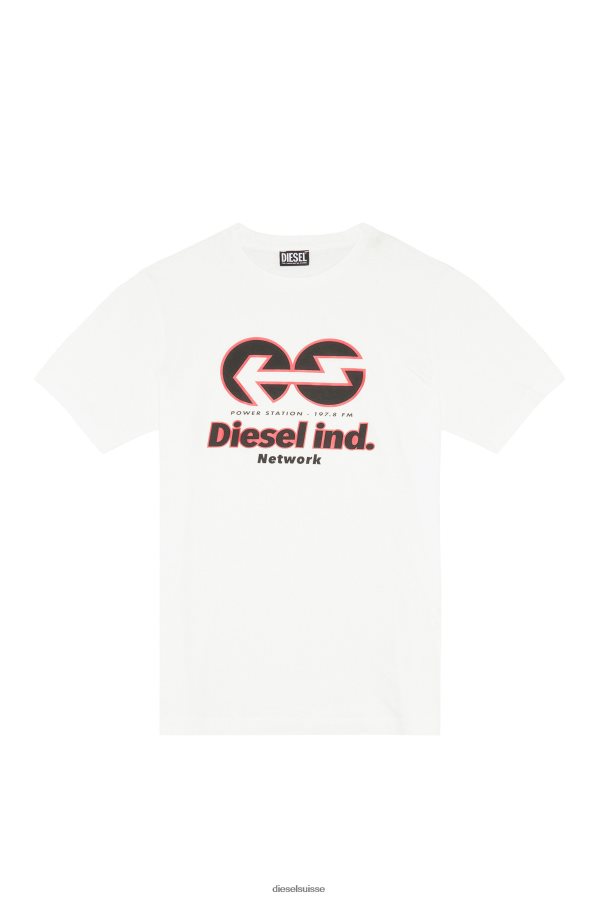 ch Diesel Hommes t-juste-e18 blanc 0R48H8200 vêtements