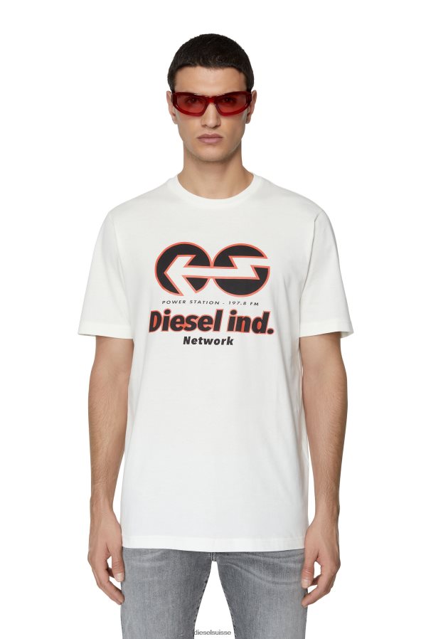 ch Diesel Hommes t-juste-e18 blanc 0R48H8200 vêtements