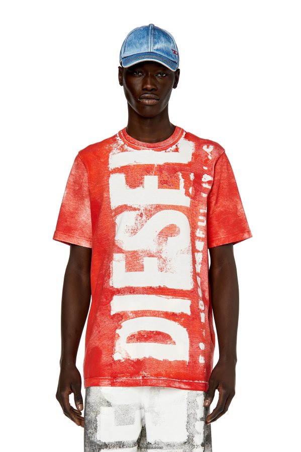 ch Diesel Hommes t-juste-g12 rouge 0R48H8184 vêtements