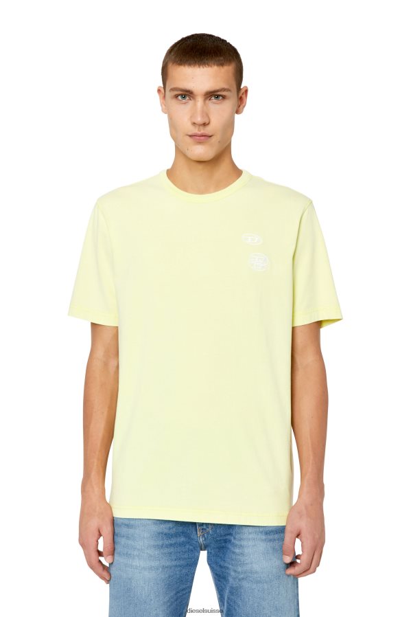 ch Diesel Hommes t-juste-g14 jaune fluo 0R48H8219 vêtements