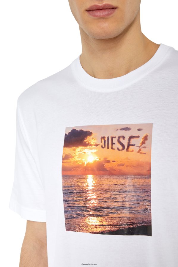 ch Diesel Hommes t-juste-g24 blanc 0R48H8172 vêtements