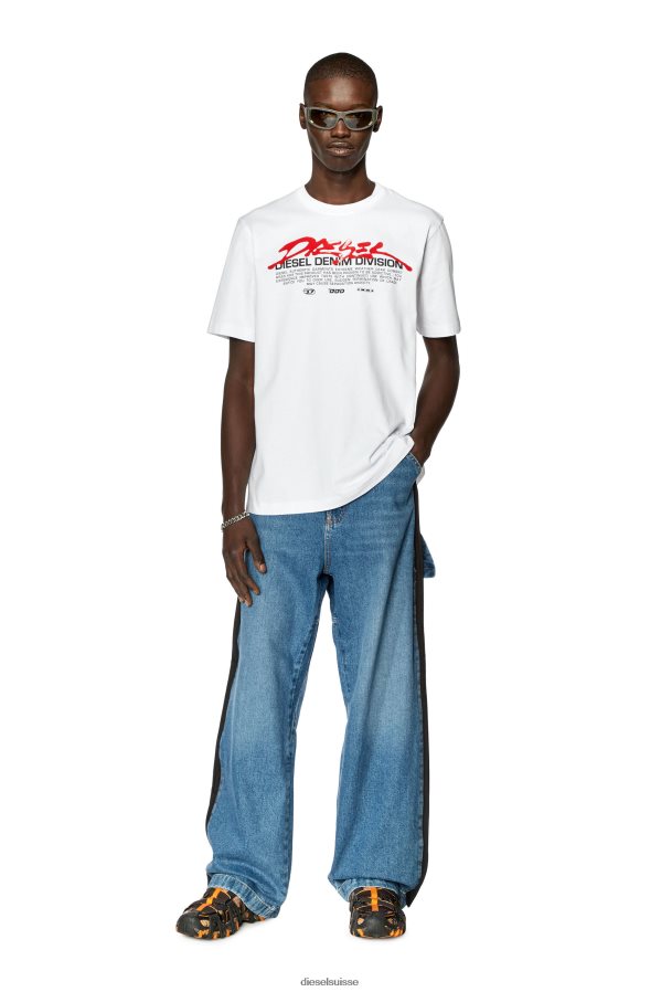 ch Diesel Hommes t-juste-l3 blanc 0R48H8240 vêtements