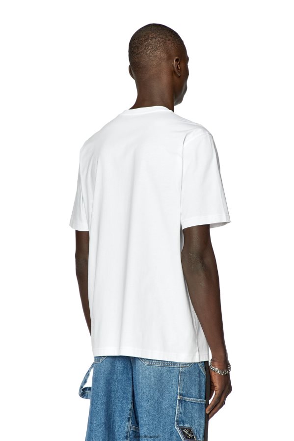 ch Diesel Hommes t-juste-l3 blanc 0R48H8240 vêtements