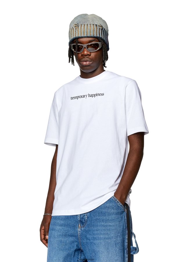 ch Diesel Hommes t-juste-l7 blanc 0R48H8258 vêtements