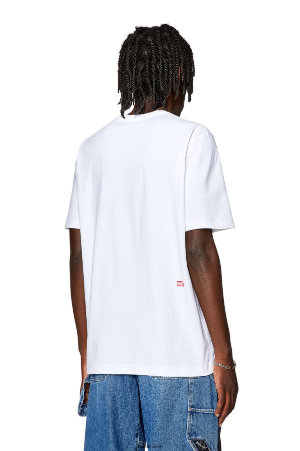 ch Diesel Hommes t-juste-l7 blanc 0R48H8258 vêtements