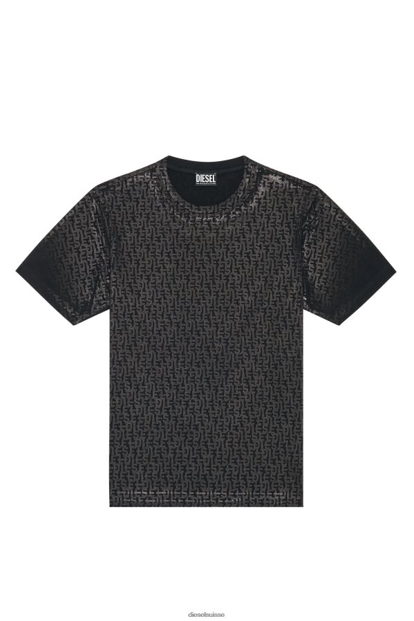 ch Diesel Hommes t-juste-mono noir 0R48H8188 vêtements