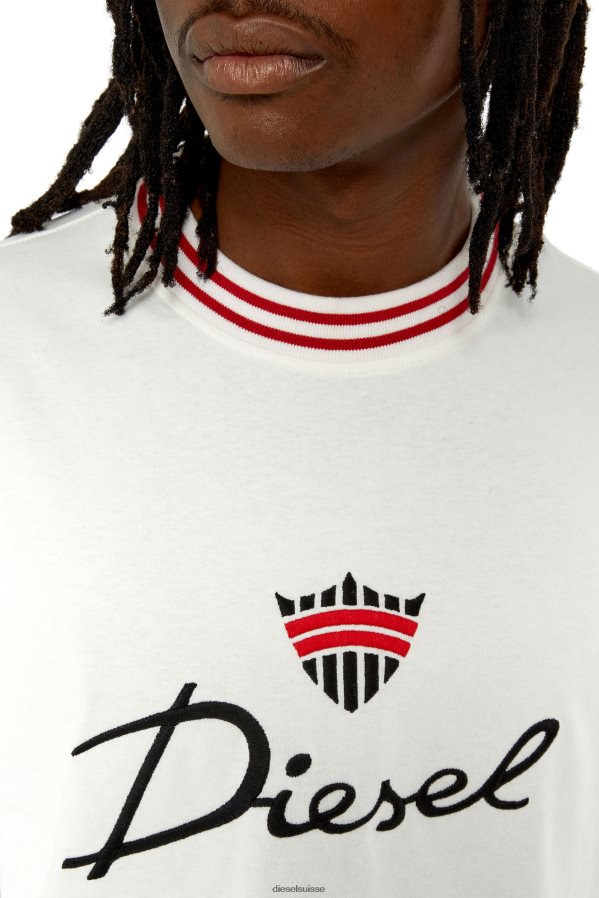 ch Diesel Hommes t-lavage-g6 blanc 0R48H8229 vêtements