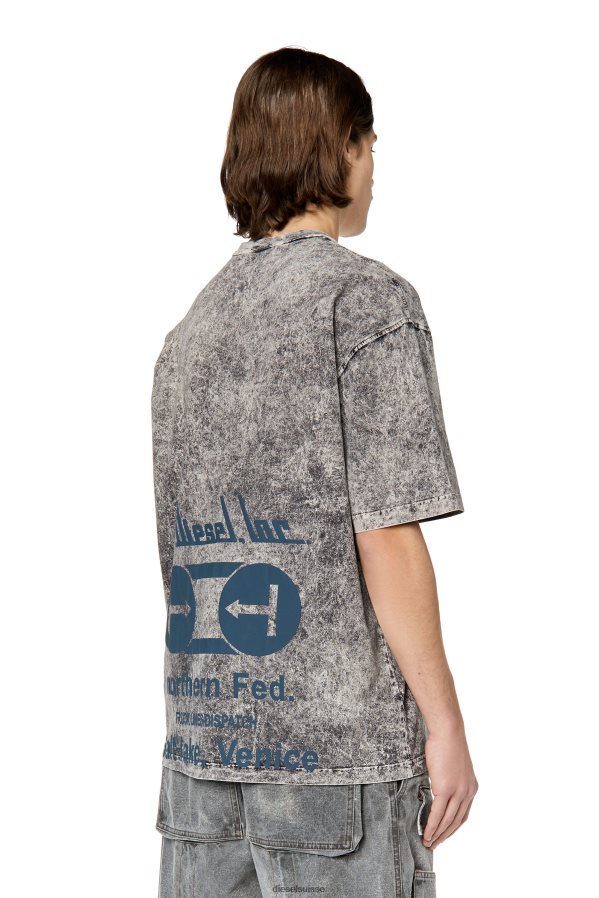 ch Diesel Hommes t-lavage-h3 noir 0R48H8235 vêtements