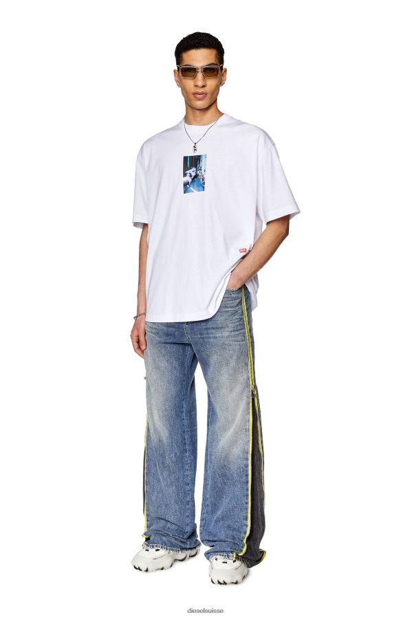 ch Diesel Hommes t-lavage-l3 blanc 0R48H8185 vêtements