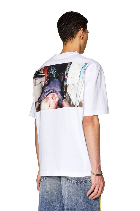 ch Diesel Hommes t-lavage-l3 blanc 0R48H8185 vêtements