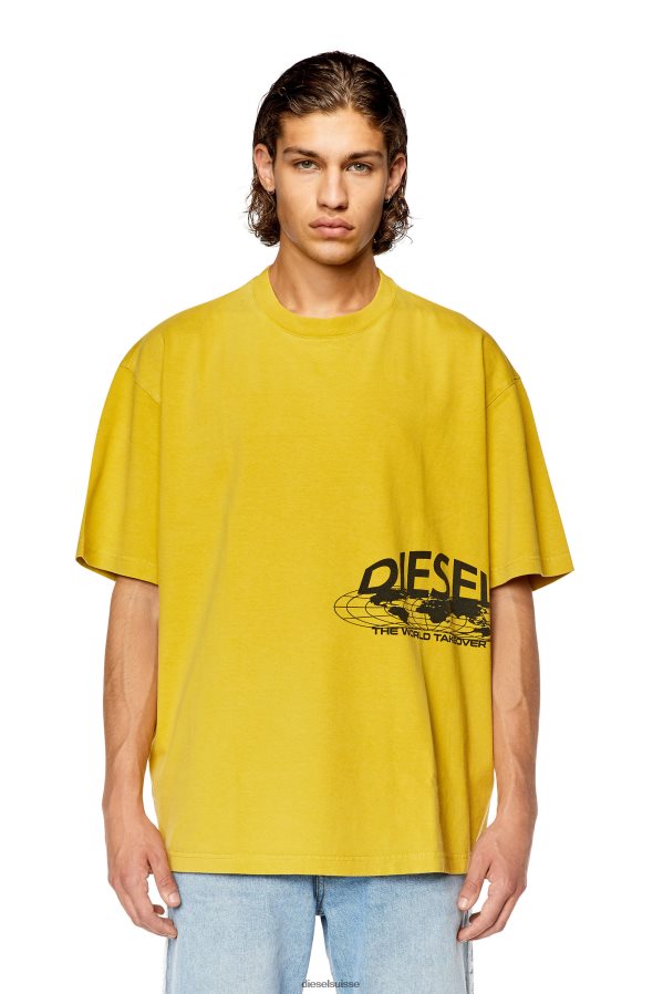 ch Diesel Hommes t-lavage-l5 jaune 0R48H8259 vêtements