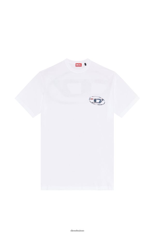 ch Diesel Hommes t-lavage-l6 blanc 0R48H8174 vêtements