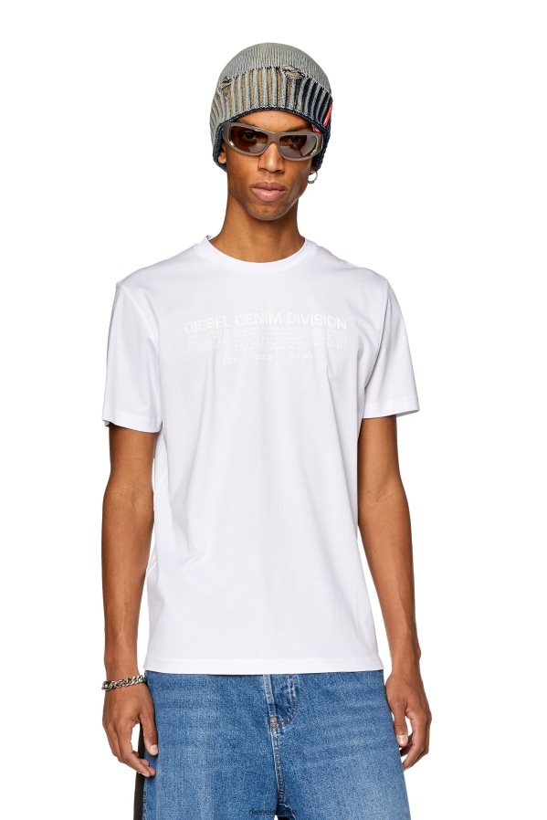 ch Diesel Hommes t-miegor-l12 blanc 0R48H8262 vêtements