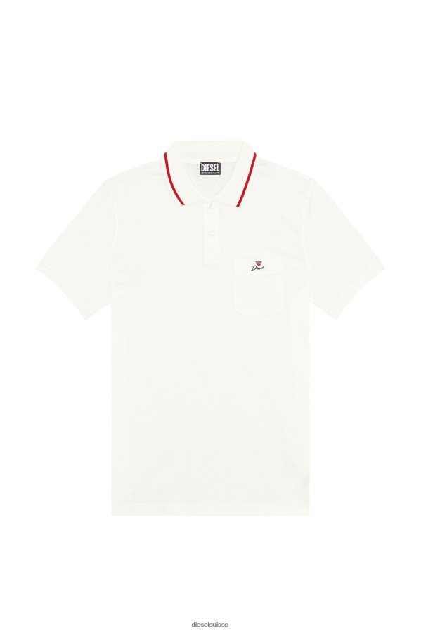 ch Diesel Hommes t-smith-poc blanc 0R48H8178 vêtements