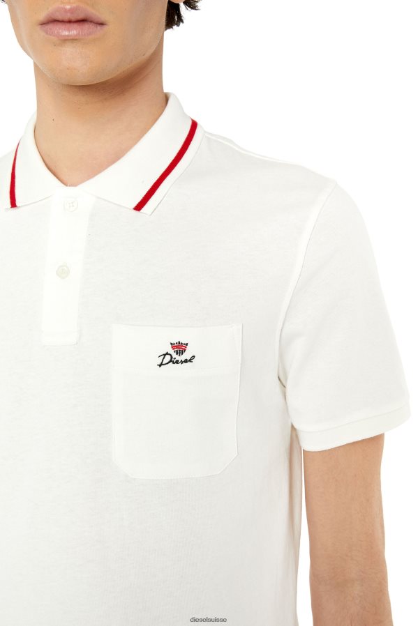 ch Diesel Hommes t-smith-poc blanc 0R48H8178 vêtements