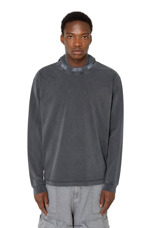 ch Diesel Hommes t-wahood-e1 noir 0R48H8207 vêtements