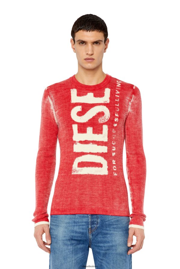 ch Diesel Hommes K-Atullus-Round rouge 0R48H887 vêtements