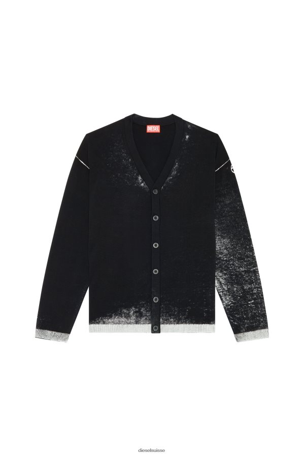 ch Diesel Hommes k-larence-cardigan-b noir 0R48H889 vêtements