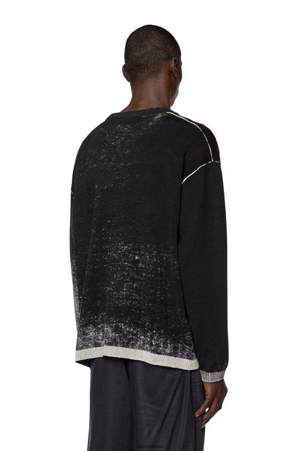 ch Diesel Hommes k-larence-cardigan-b noir 0R48H889 vêtements