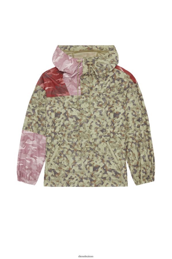 ch Diesel Hommes auwt-caleb-ht07 vert rouge 0R48H848 vêtements