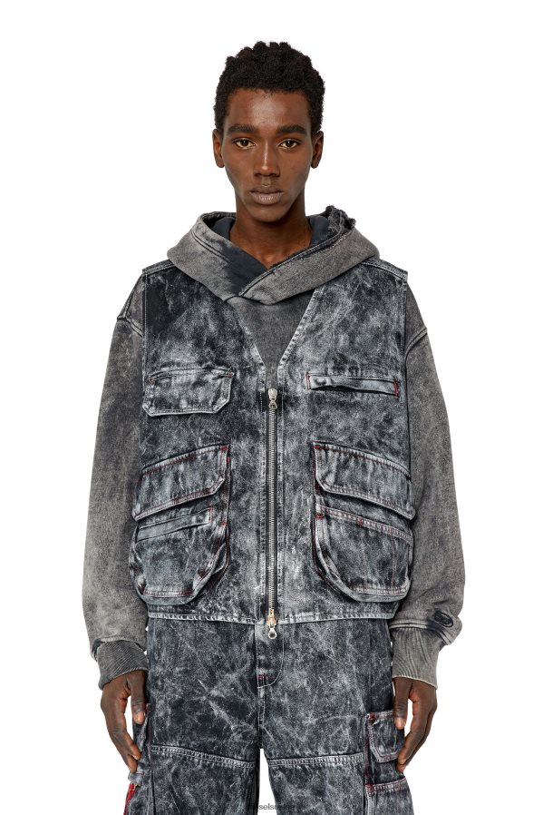 ch Diesel Hommes d-échantillon noir/gris foncé 0R48H875 vêtements