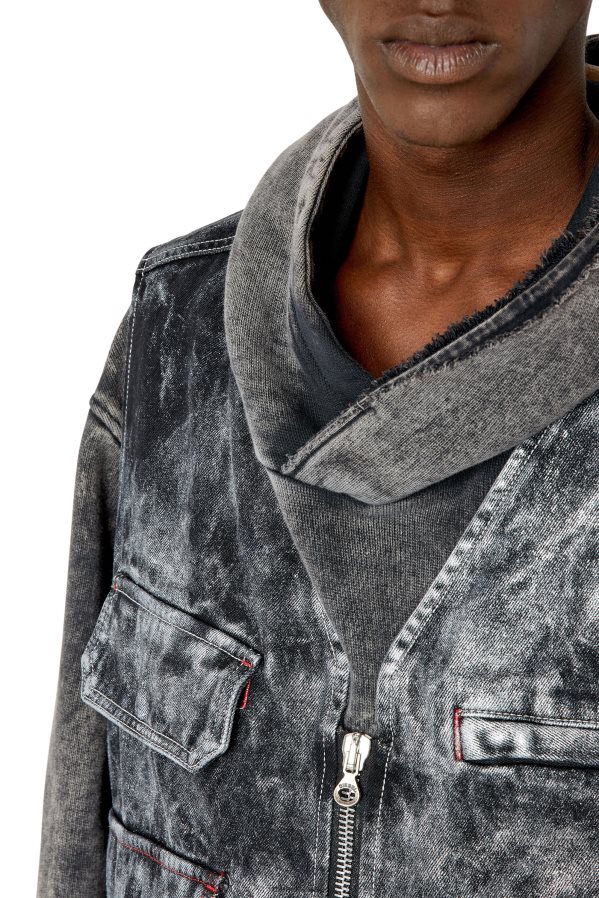 ch Diesel Hommes d-échantillon noir/gris foncé 0R48H875 vêtements