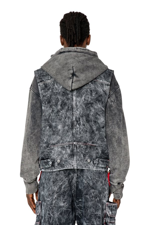 ch Diesel Hommes d-échantillon noir/gris foncé 0R48H875 vêtements