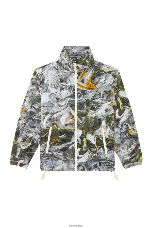 ch Diesel Hommes impression j-warrel noir blanc 0R48H847 vêtements