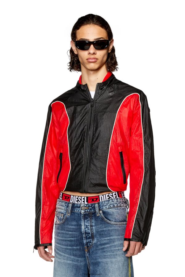 ch Diesel Hommes j-blinkid-a rouge noir 0R48H811 vêtements