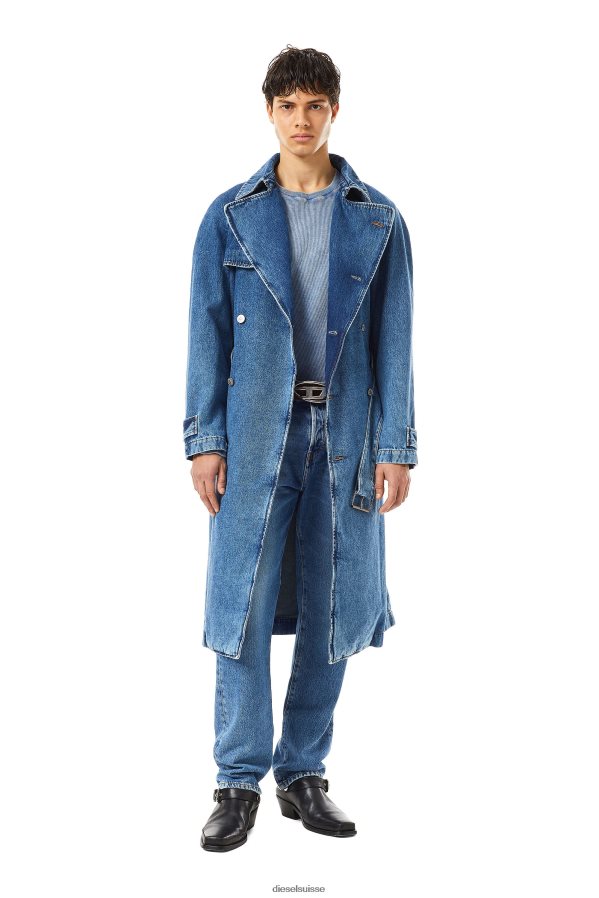 ch Diesel Hommes trench à double boutonnage d-delirious bleu moyen 0R48H831 vêtements
