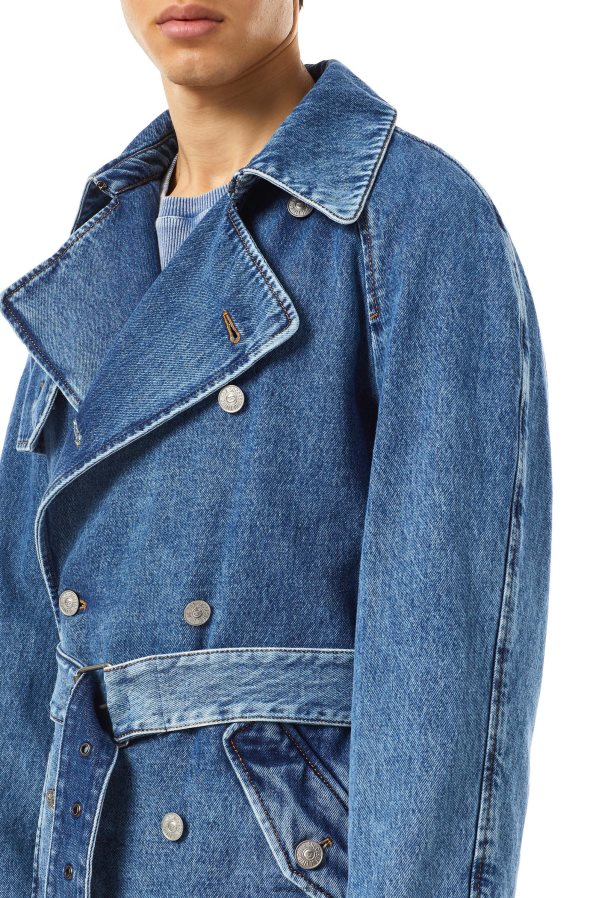 ch Diesel Hommes trench à double boutonnage d-delirious bleu moyen 0R48H831 vêtements