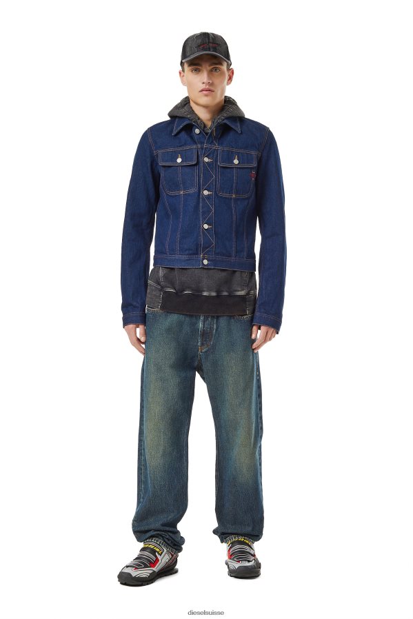 ch Diesel Hommes veste de camionneur d-milo bleu foncé 0R48H853 vêtements