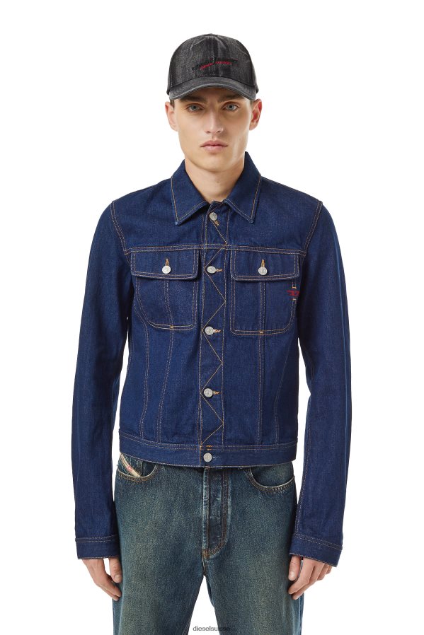 ch Diesel Hommes veste de camionneur d-milo bleu foncé 0R48H853 vêtements
