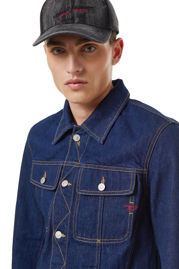 ch Diesel Hommes veste de camionneur d-milo bleu foncé 0R48H853 vêtements