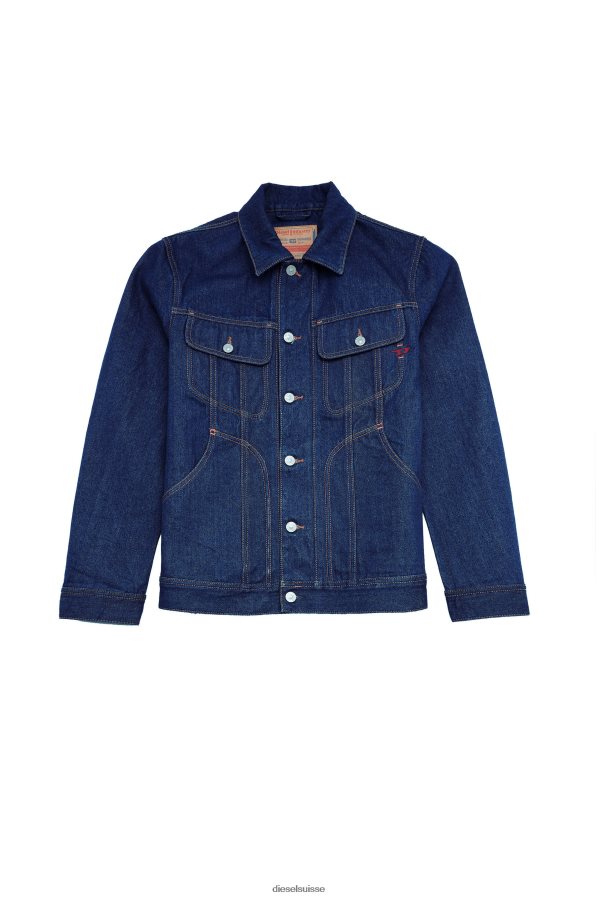 ch Diesel Hommes veste de camionneur d-riley bleu foncé 0R48H884 vêtements
