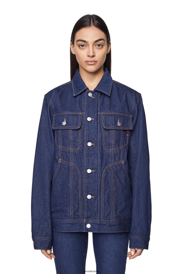 ch Diesel Hommes veste de camionneur d-riley bleu foncé 0R48H884 vêtements